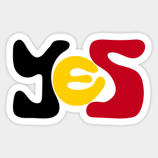 Yes to The Voice to Parliament Referendum Australia Aboriginal and Torres Straight Islander Sticker
